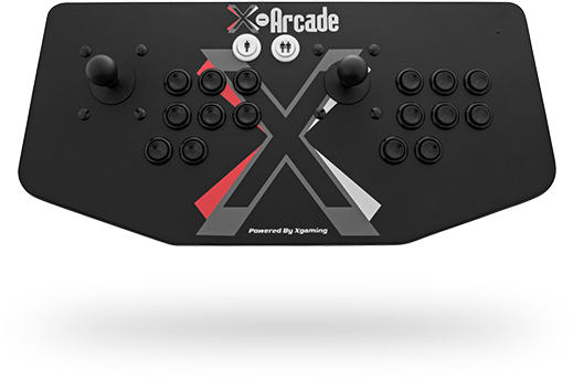 X-arcade Dual Joystick - X-arcade Xbox 360 Arcade Joystick Two Players (627x398), Png Download