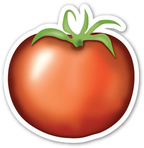 Tomato Emoji Food, Emoji Stickers, Emojis, The Emoji, - Emojis De Lua Png (472x480), Png Download