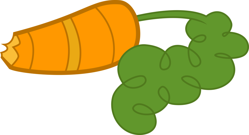 Half Eaten Carrot By The Well Man On Clipart Library - Half Eaten Carrot (1024x557), Png Download