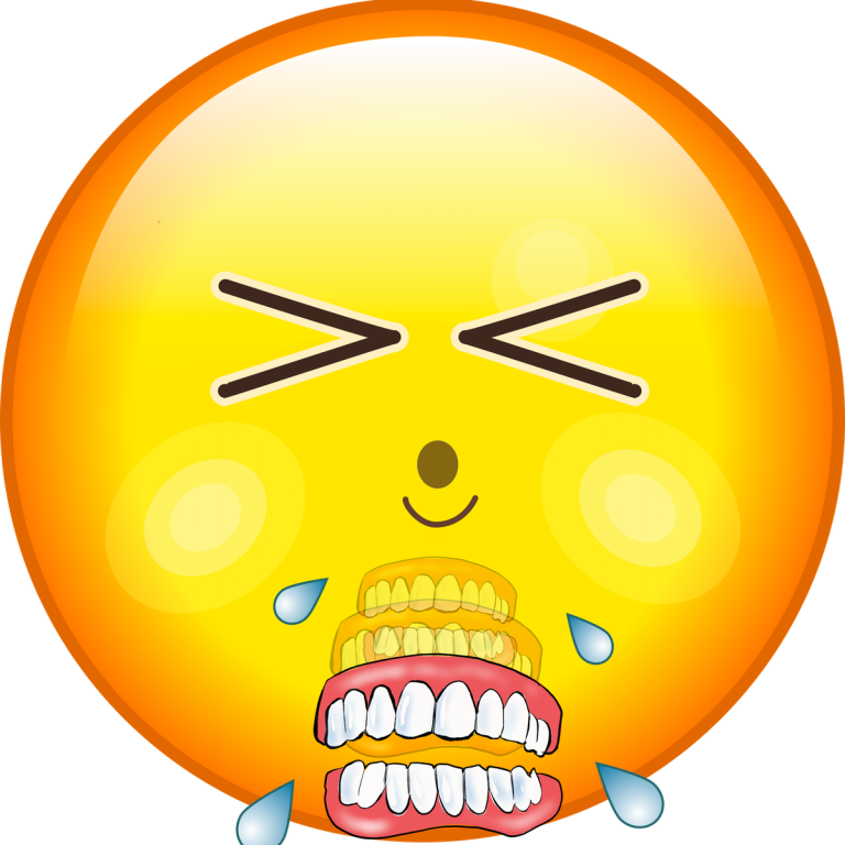 Emoldji - False Teeth Emoji (768x768), Png Download