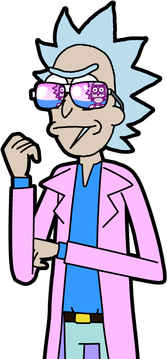 Miami Rick - Miami Rick And Morty (360x730), Png Download