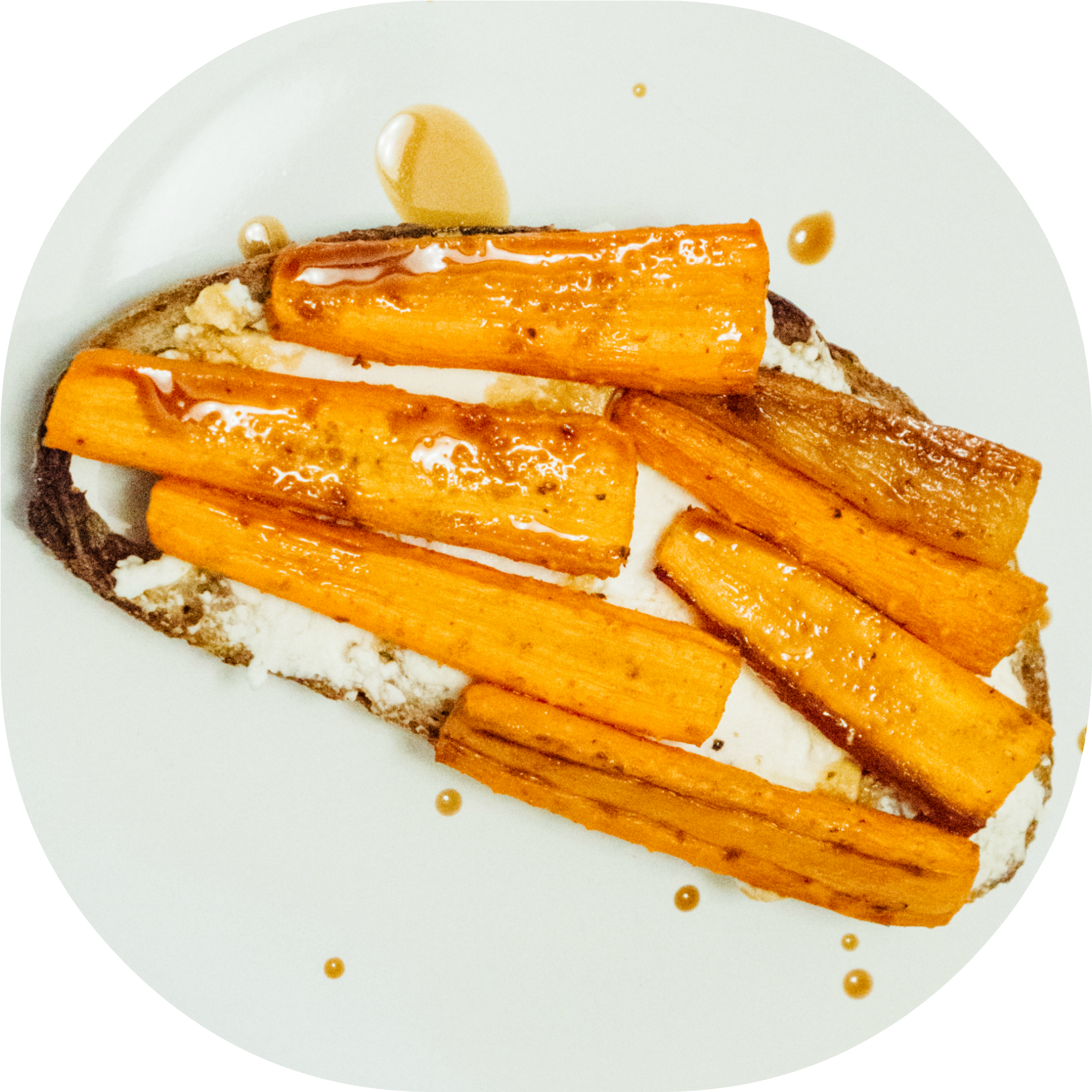 Cumin-roasted Carrots With Goat Cheese And Balsamic - Roasting (2000x2000), Png Download