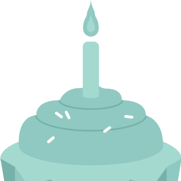 Birthday Cupcake - Square - Joystick (363x363), Png Download