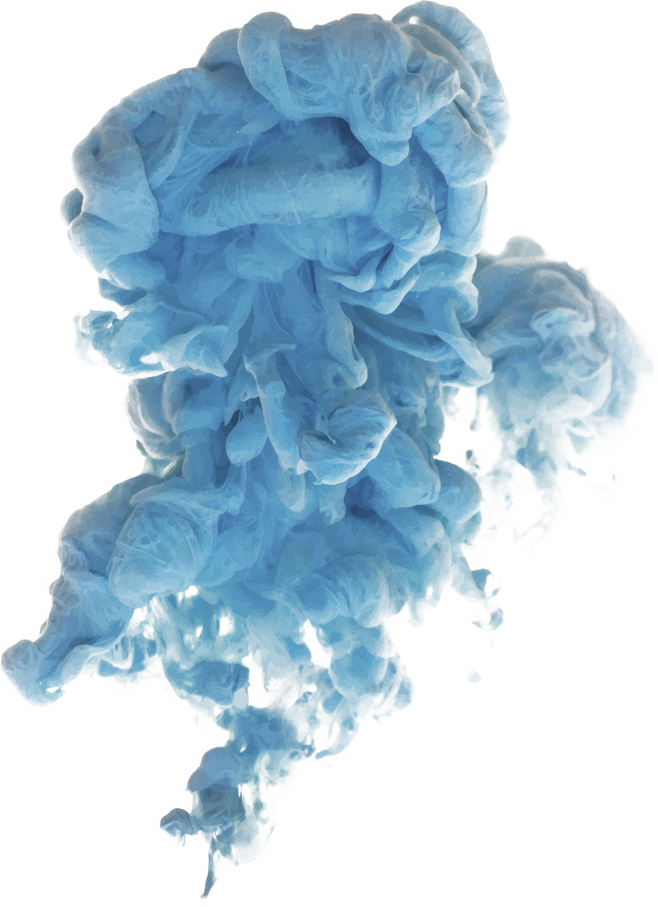Transparent Blue Smoke Png (658x907), Png Download