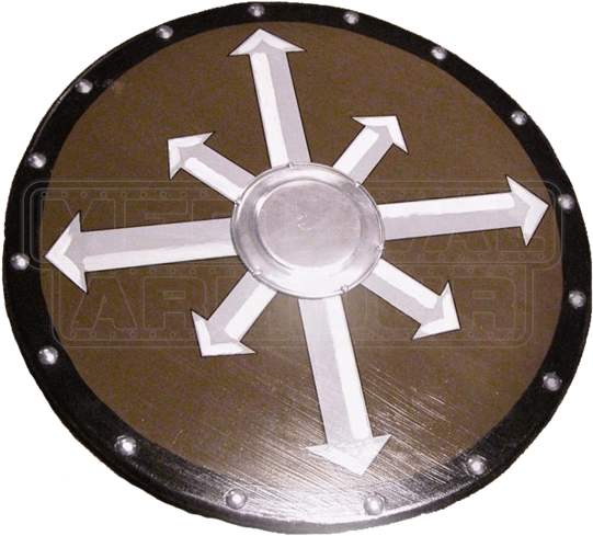 Wooden Viking Chaos Cross Shield - Vikings Chaos (550x550), Png Download