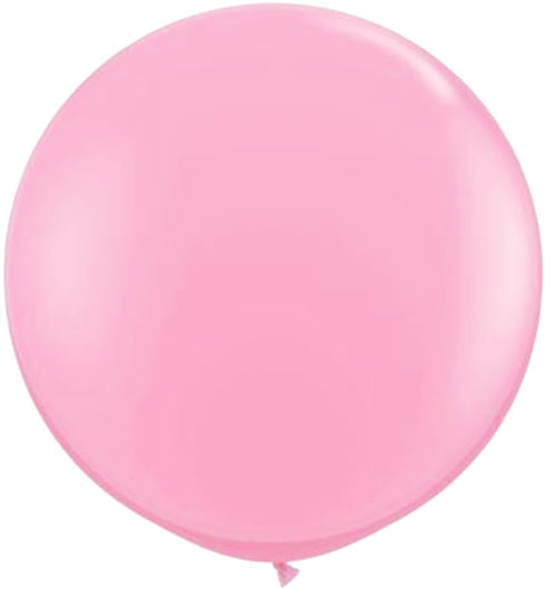 Soft Pink Jumbo Party Balloons - Balloon (497x550), Png Download
