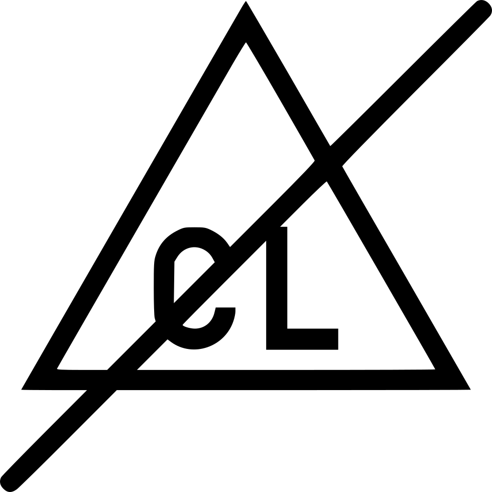 Non Chlorine Bleach Comments - Do Not Bleach Icon (980x980), Png Download