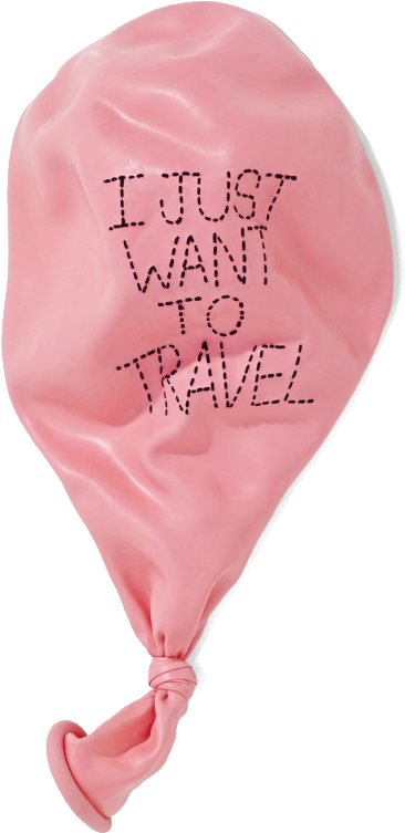 Edited By C Freedom Pink Balloon Image - Travel (576x864), Png Download