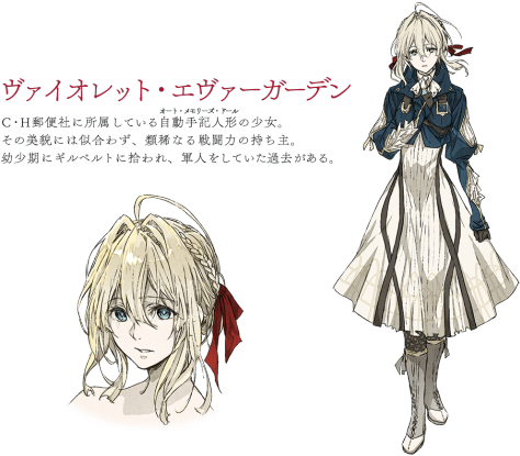 Megax Tumblr Characters An - Violet Ever Garden Anime (540x453), Png Download