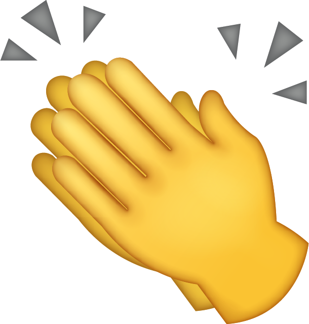 Download Clapping Hands Iphone Emoji Icon In Jpg And - Clapping Hands Emoji (458x480), Png Download