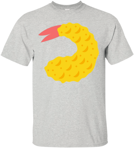 Fried Shrimp Emoji T Shirt Calamari Squ - T-shirt (500x500), Png Download