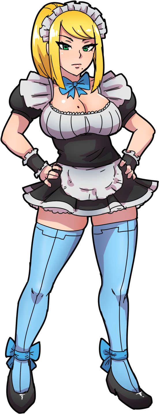 Maid Samus <3 - Samus Aran Akariot (778x1510), Png Download