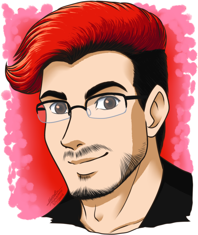 Markiplier - Drawing (700x800), Png Download