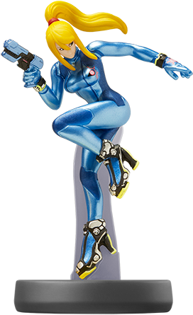 Zero Suit Samus - Amiibo Zero Suit Samus (500x537), Png Download
