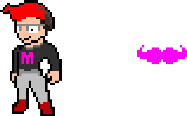 Markiplier - Markiplier Pixel Art (900x540), Png Download
