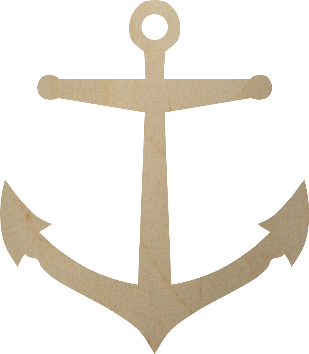 Anchor Wooden Cutout Shape - Anchor Letters (1124x1690), Png Download
