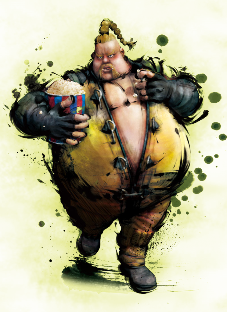 Rufus Street Fighter 4 (744x1024), Png Download