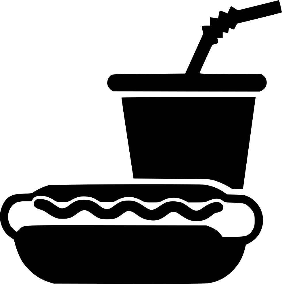 Hot Dog Sausage Soda Paper Cup Comments - Hot Dog And Soda Icon (981x990), Png Download