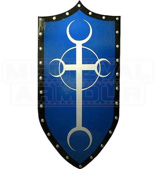 Wooden Gothic Moon Cross Shield - Medieval Shields Transparent Background (550x550), Png Download