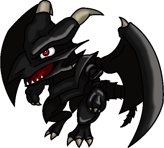 Red Eyes Black Dragon - Yugioh Red Eyes Black Dragon Chibi (525x476), Png Download