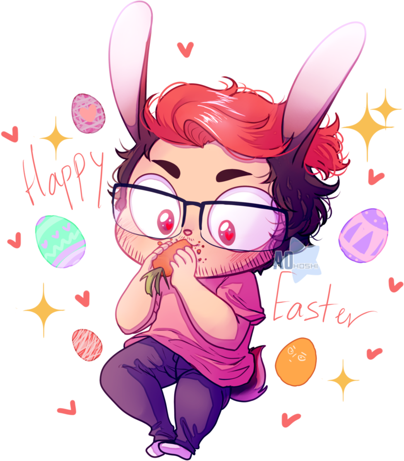 Happy Easter By Ao Hoshi On Deviantart - Easter (849x940), Png Download