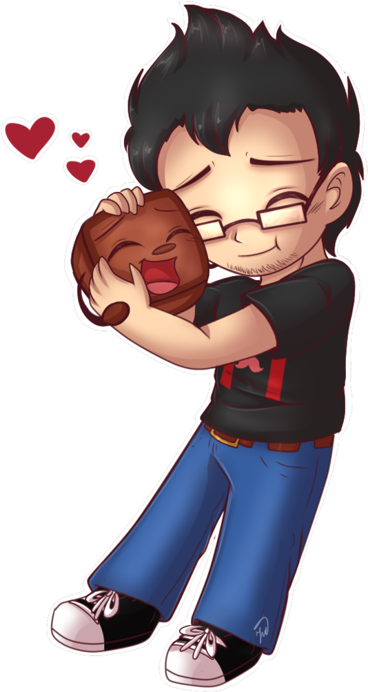 Markiplier Animated Tiny Box Tim - Tiny Box Tim And Markiplier (762x1048), Png Download