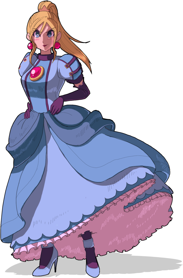 Samus Aran Power Princess - Princess Samus Aran Dress (800x1167), Png Download