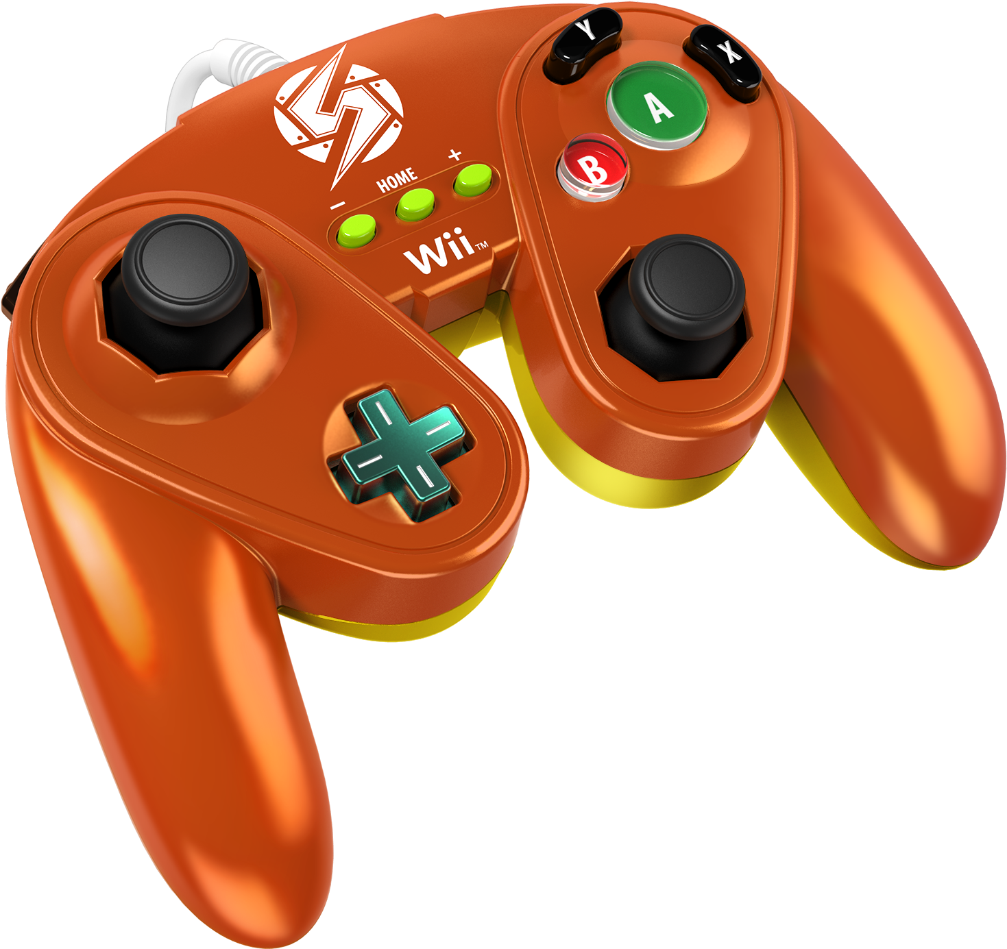 Wired Fight Pad Samus - Wired Fight Pad Wii U (1630x1630), Png Download