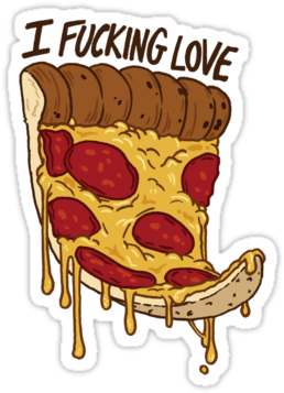 I Love Pizza By Mo93 - Love Pizza Tumblr Png (375x360), Png Download