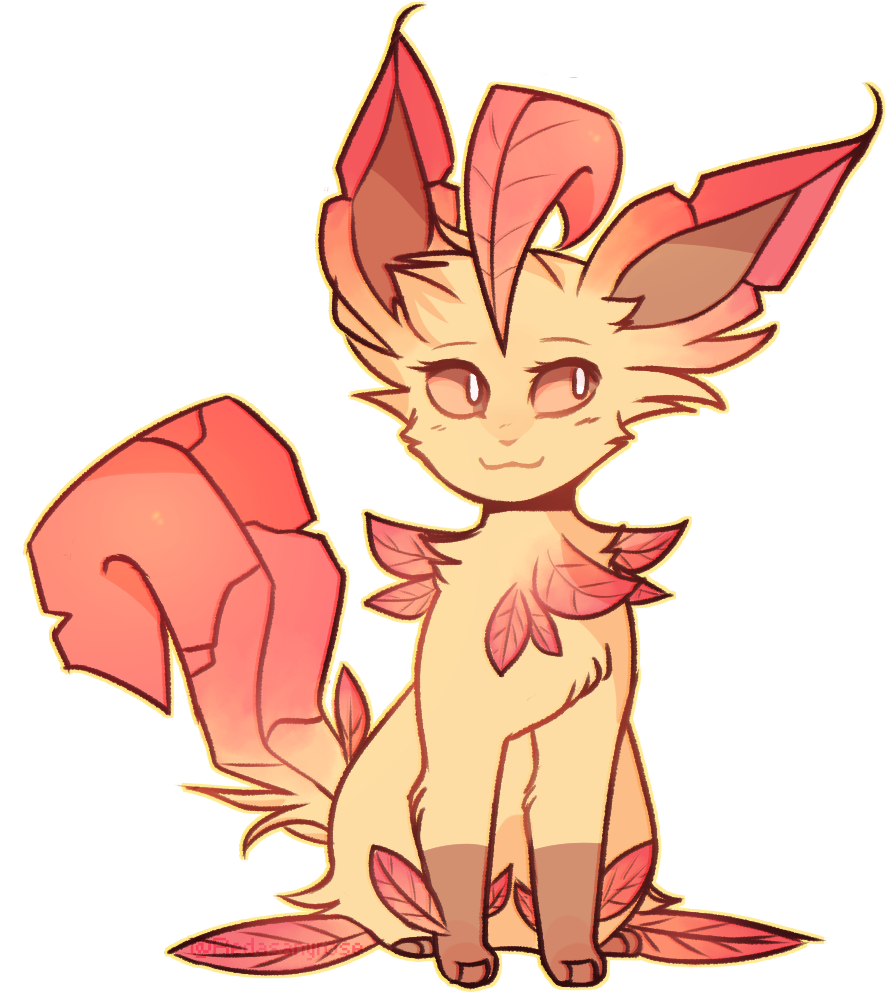 Tumblr P4mn11jf6c1v945xno1 Raw - Leafeon (915x1017), Png Download