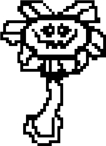 Angry Flowey (440x570), Png Download