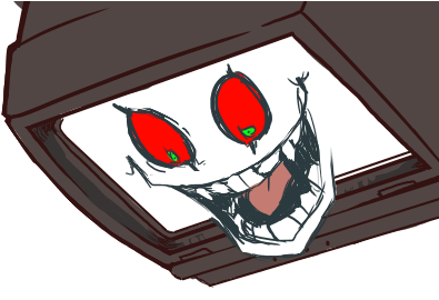 Cries Bc This Is The Best Omega Flowey Face I've Ever - Drawing (412x299), Png Download