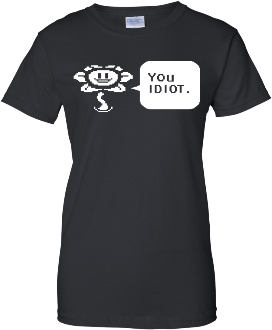 Undertale Shirt Undertale Flowey You Idiot Speech Bubble - Flowey Pixel Tablet - Ipad Mini 1 And 2 (horizontal) (1155x1155), Png Download