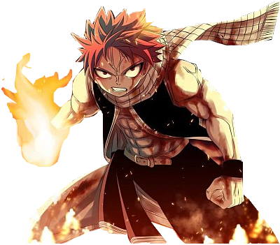 Natsu Dragneel Wallpaper With A Fire Called ♥ `• - Renders De Fairy Tail (400x351), Png Download