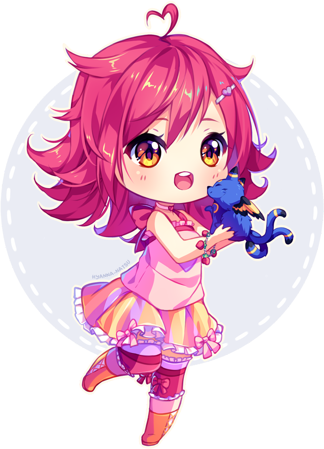 Graphic Library Download Video Commission Happy By - Hyanna Natsu Chibi Cel (697x900), Png Download