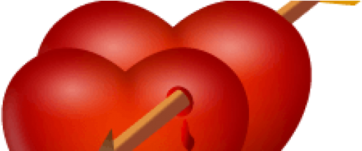 Flecha Con Corazon - Heart (602x220), Png Download