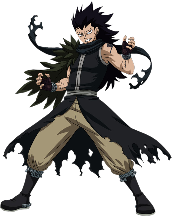 Png - Fairy Tail Dragon Slayer Gajeel (558x701), Png Download