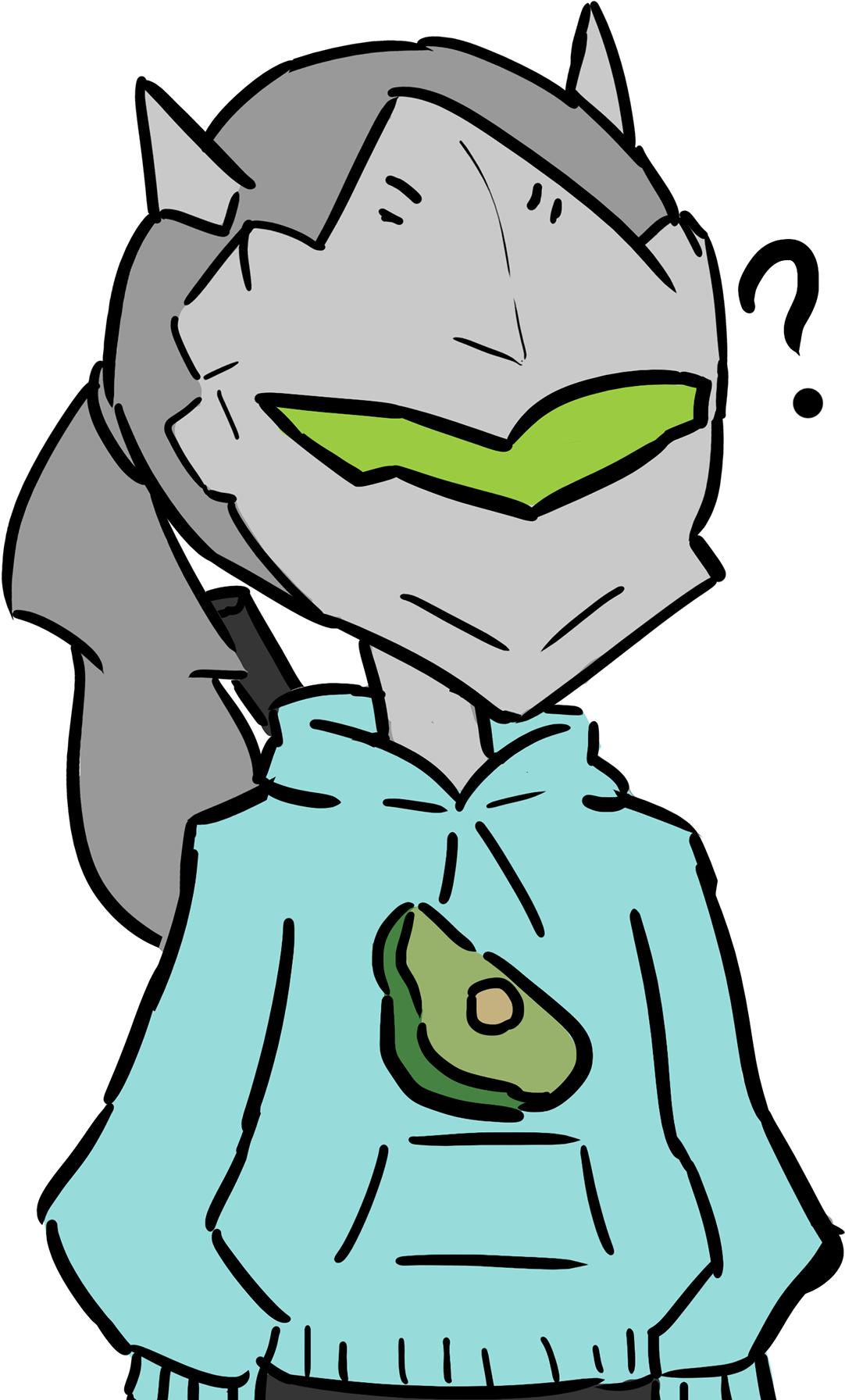 For Arikadou's Youtube Videos - Arikadou Avocado (1920x2202), Png Download