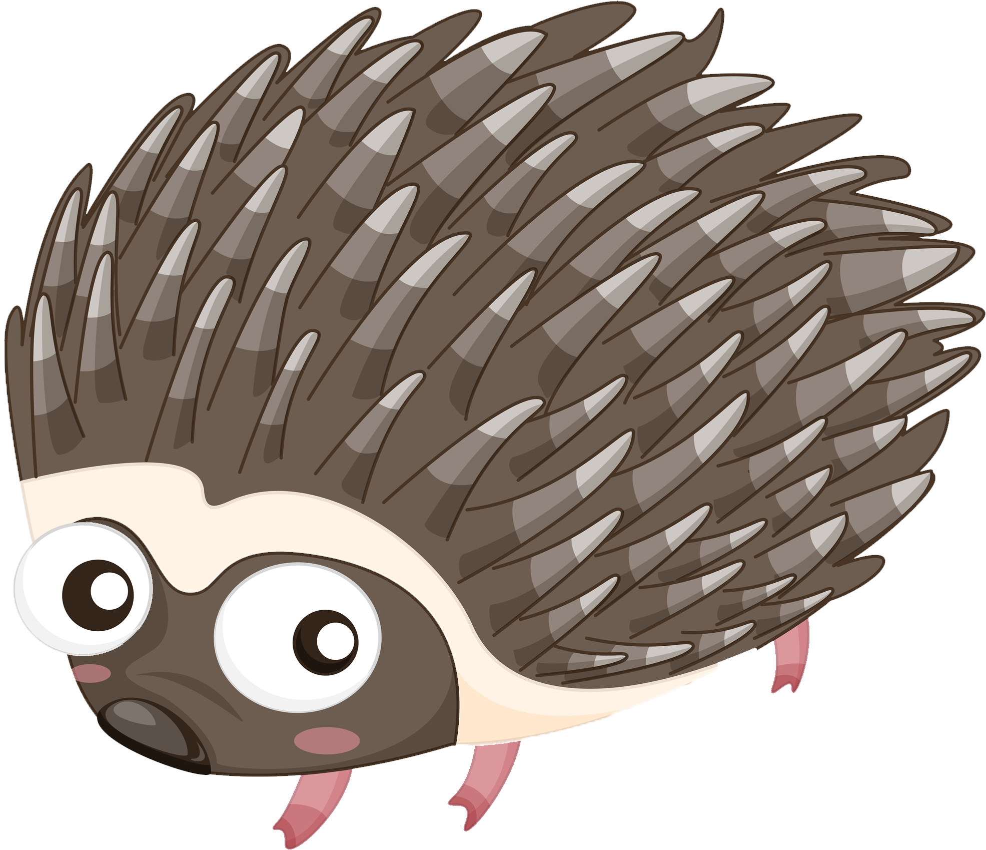 Cartoon Porcupine Illustration A Transprent Png Free - Porkipine Cartoon (1996x1751), Png Download