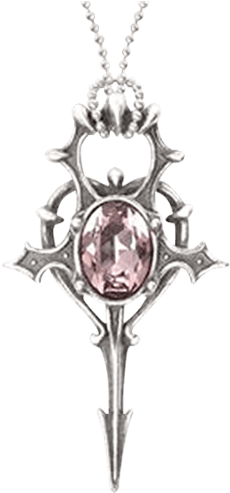 Gothic Amethyst Ankh Necklace - Alchemy Gothic Elizabethan Necklace (555x555), Png Download