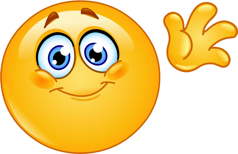 Hi Emoji - Goodbye Clipart (1000x693), Png Download