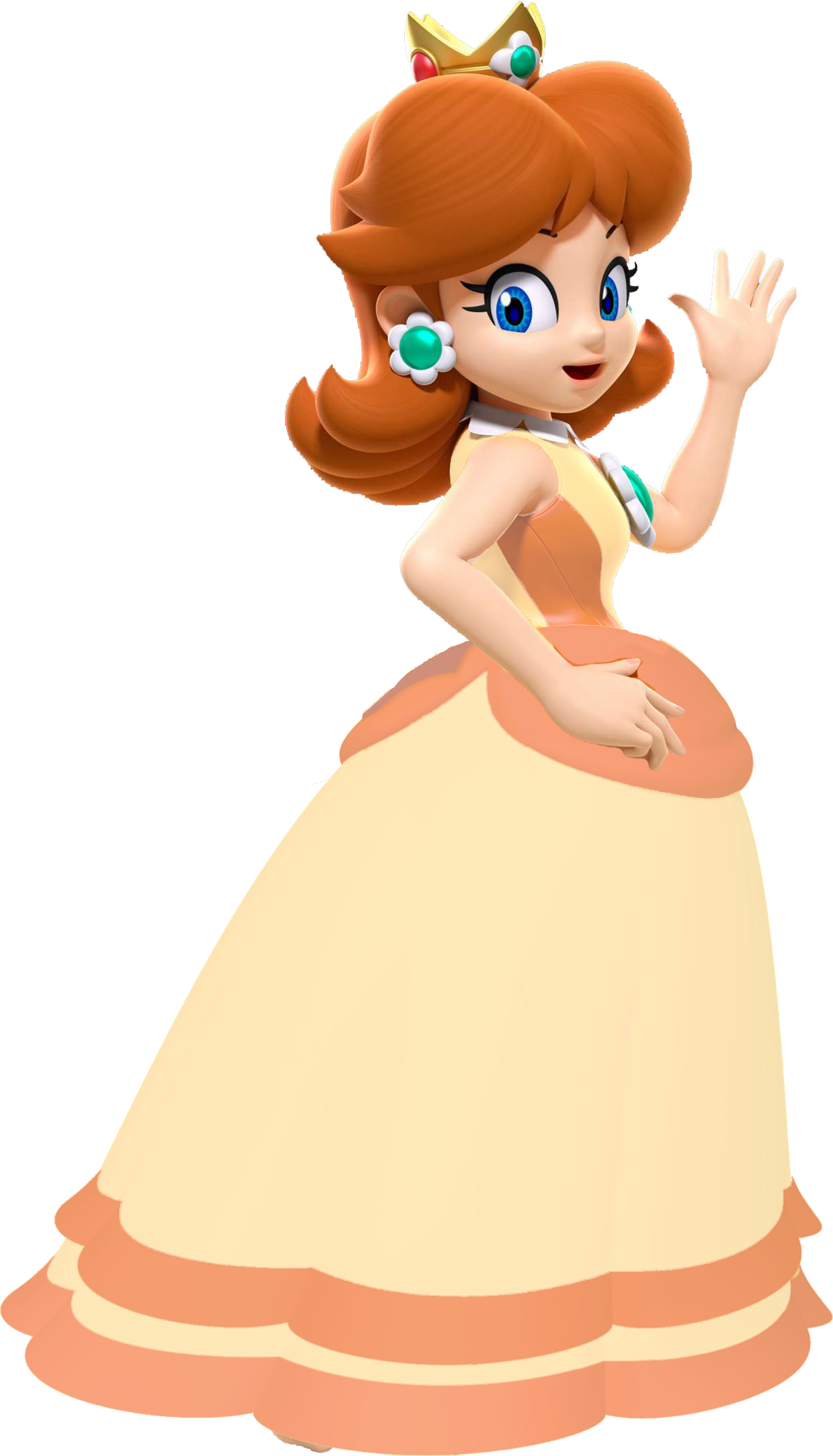 Super Mario Sunshine - Princess Daisy Png (676x1181), Png Download
