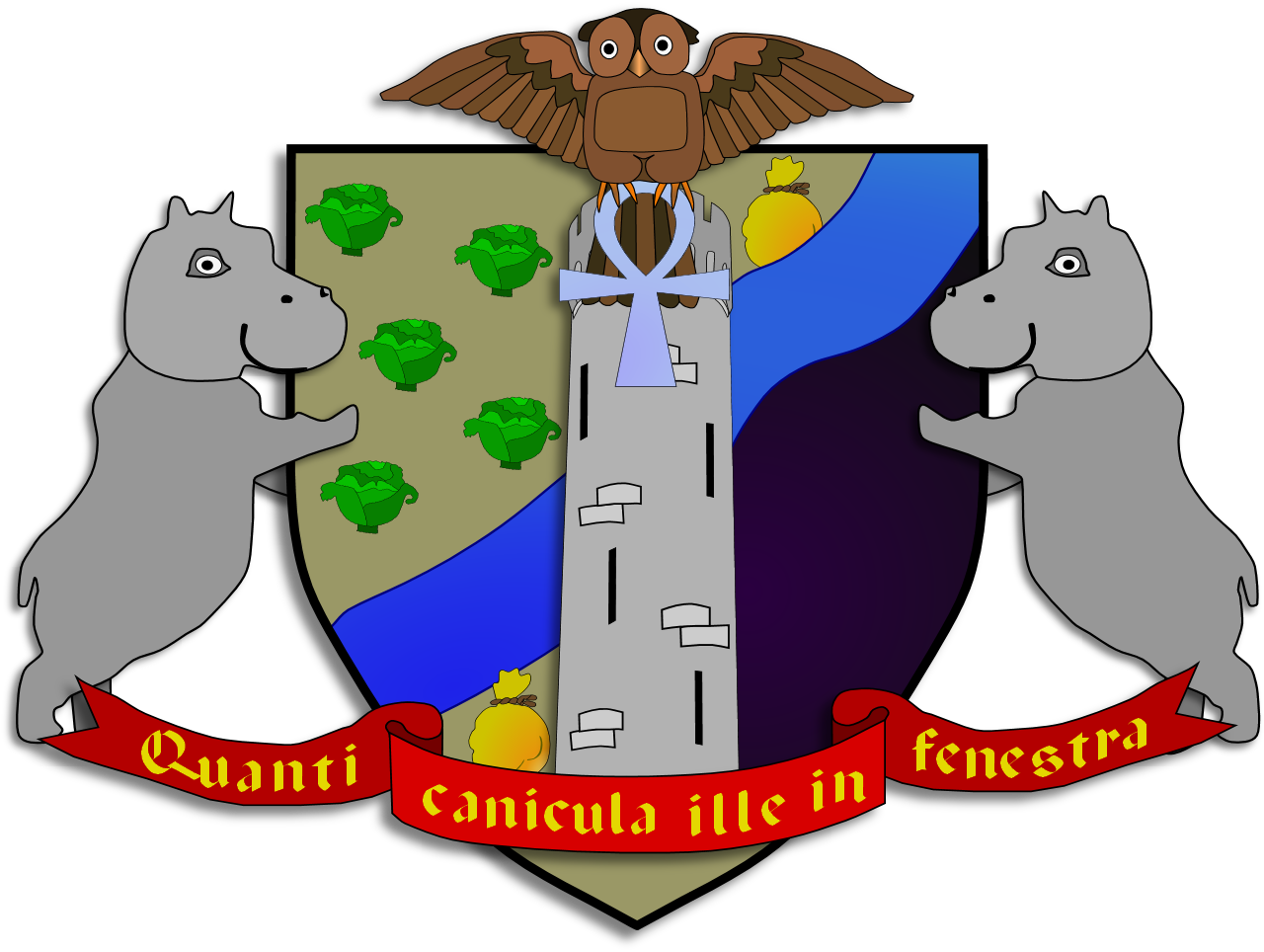 Discworld Ankh Morpork Amoswolfe - Ankh Morpork Coat Of Arms (1280x964), Png Download