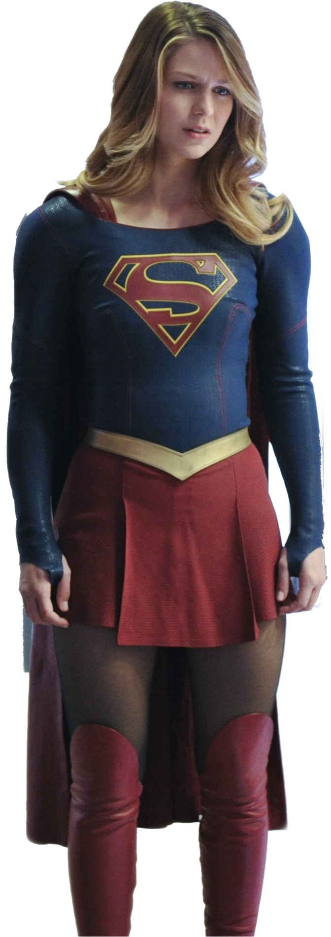 By Buffy Ville On - Melissa Benoist Superman Clark (1024x1944), Png Download