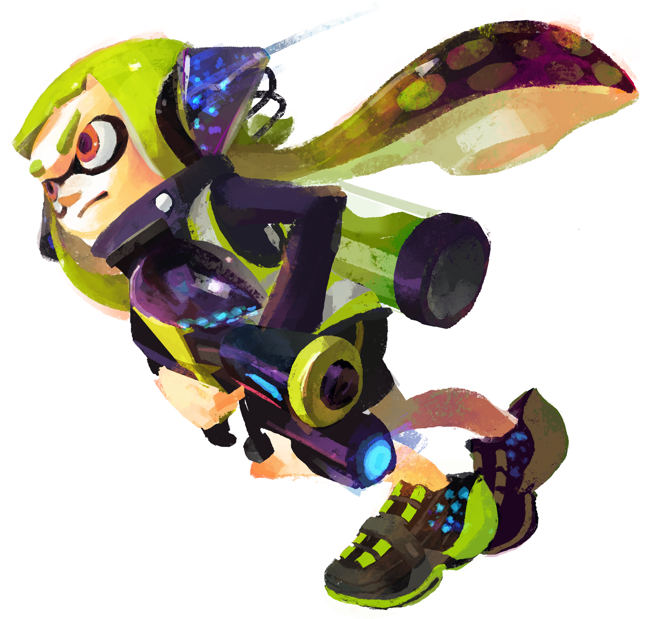 Nintendo Splatoon 2, Nintendo Games, Wii U Games, News - Concept Art Splatoon 2 (3523x2823), Png Download