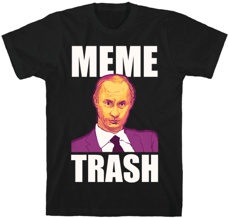 Meme Trash Vladimir Putin Mens T-shirt - Neville Bartos No Cash (484x484), Png Download