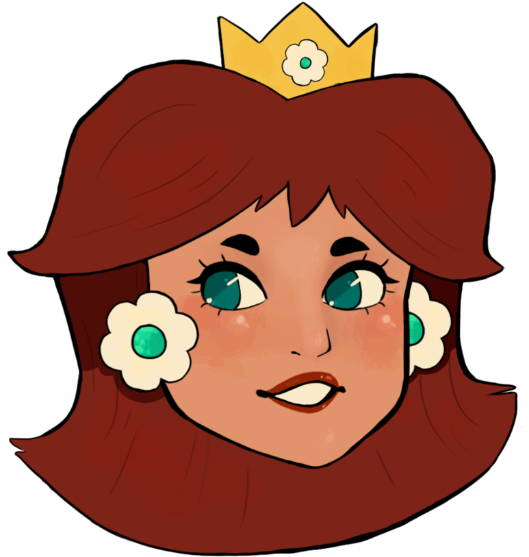 Daisy Head By Markclyde On Deviantart - Princess Daisy Head Png (800x891), Png Download
