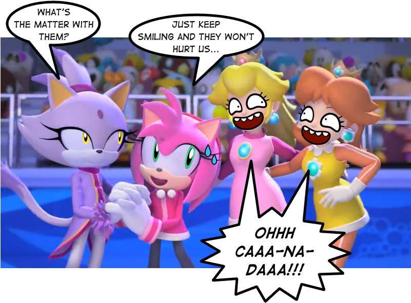 Princess Daisy Posts - Sonic At The Olympic (800x600), Png Download