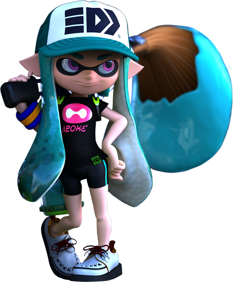 Inkling Girl Inklinggirl Art D Anim - Ensky Nintendo Splatoon Girls Jigsaw Puzzle (300 Piece) (836x988), Png Download