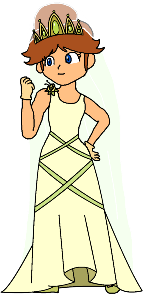Daisey Drawing Princess - Princess Daisy Tiana (750x1064), Png Download